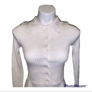 White Long Sleeve Top